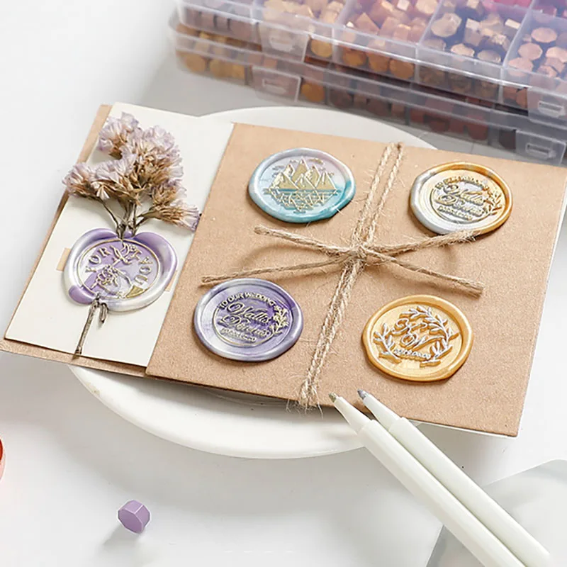 Wax Seal Stamp Set - Wax Seal Stamp Set with Wax