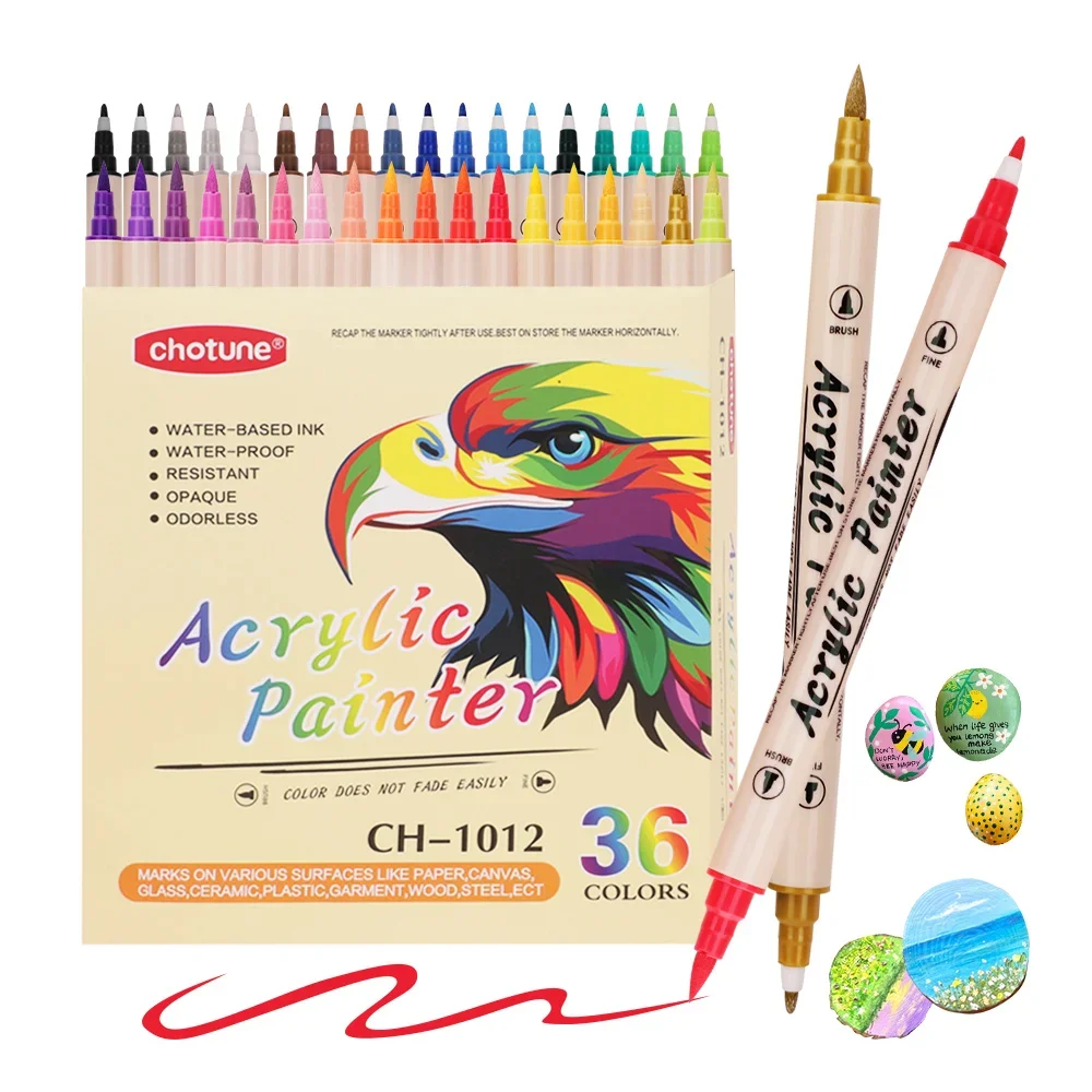 Correction Pen Fine - 12-36 Colors Acrylic Paint Markers Pens