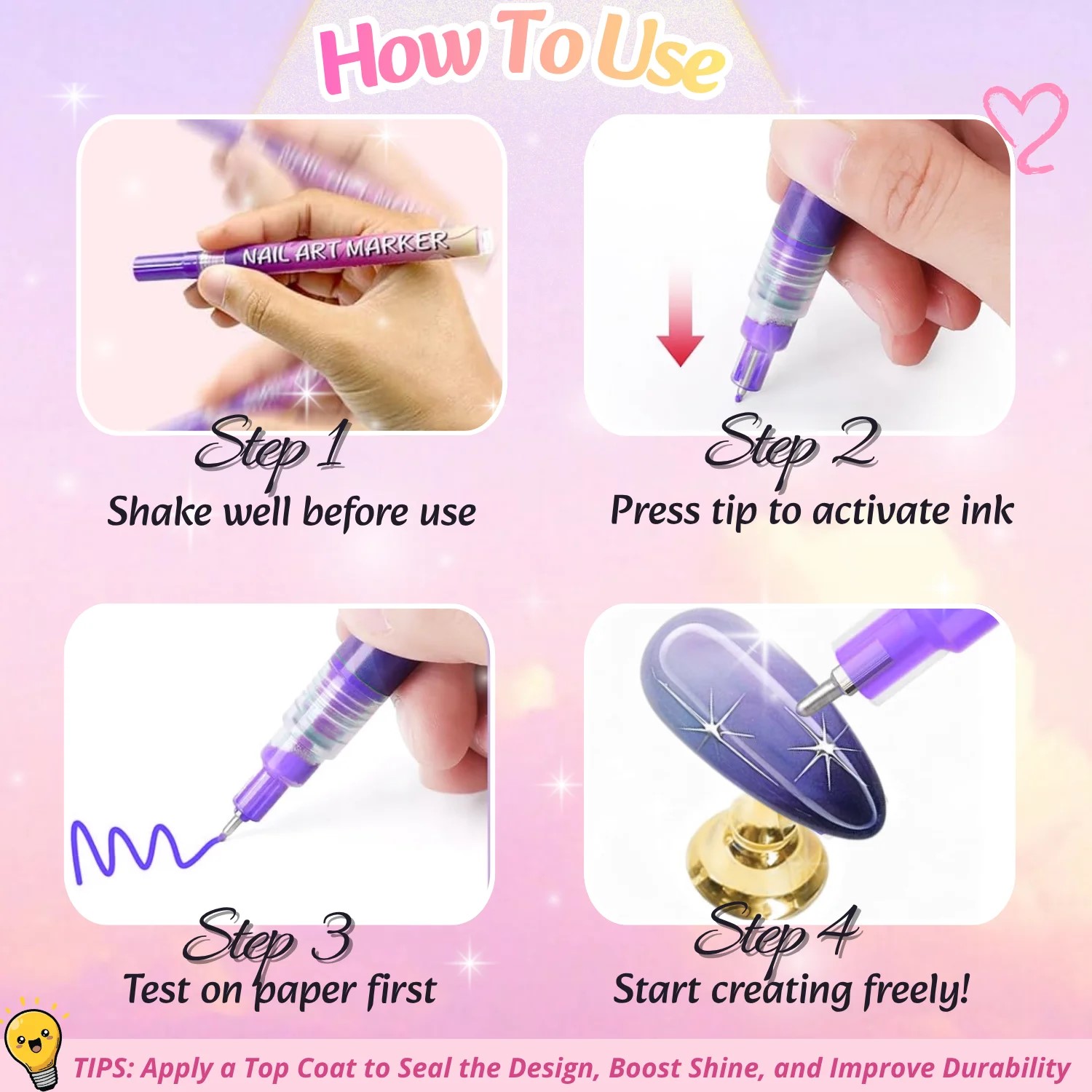 12 Colors 3D Nail Art Pens Set - Correction Pen Fine review and price