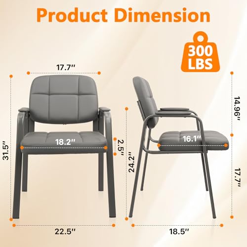 Waiting Room Guest Chair with  - Leather Desk Pad review and price