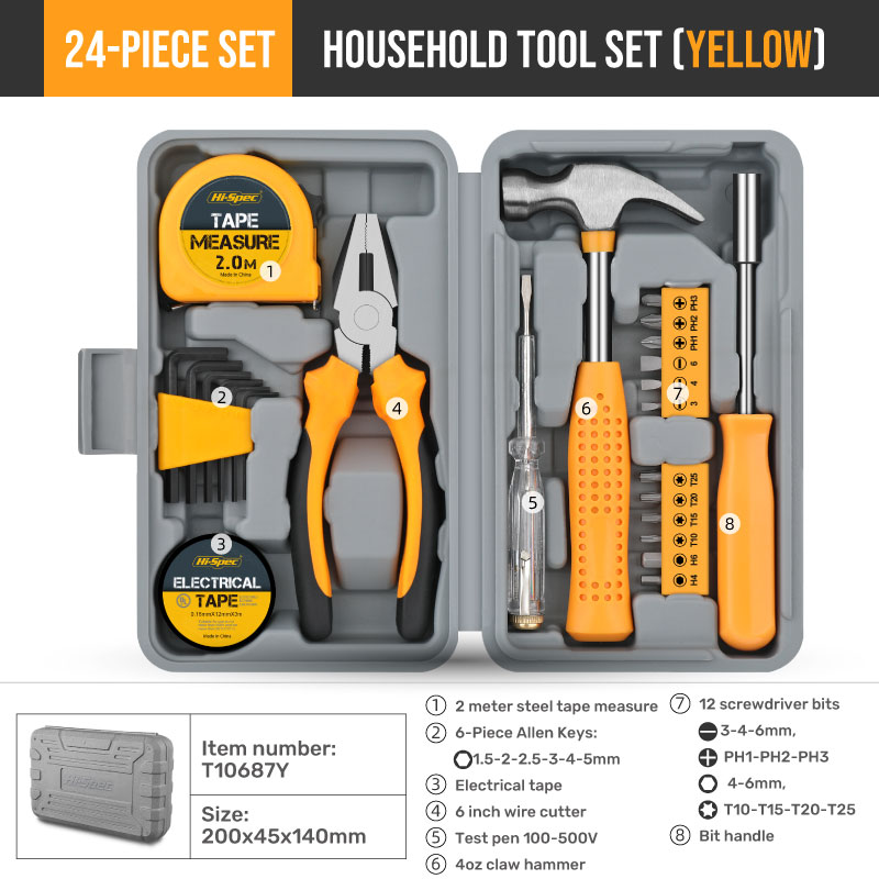 24 Pcs Household Tool Combinat - Tape Dispenser Weighted review and price